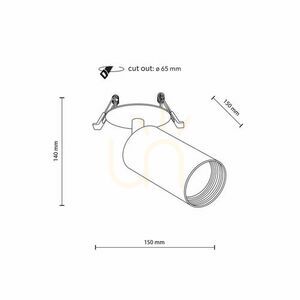 Amis White 1 Xgu10 Flush Mounted small 8