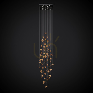 💛 HIVE 2 gold art chandelier LGH0982 - Gie El loft pendant lamp ✨ small 3