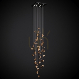 💛 HIVE 2 gold art chandelier LGH0982 - Gie El loft pendant lamp ✨ small 4
