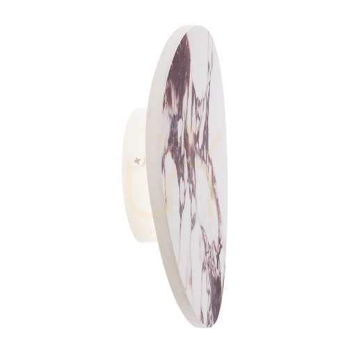Check Wall Light Max Light Marbles W0390 White Natural Stone 28 cm 10W LED 3000K