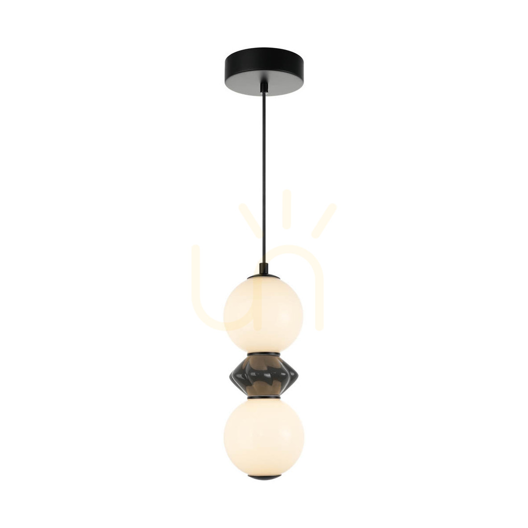 Pendant Light Italux Balos LED Black 3000K 10W 12 cm PND-94921-2A-BK