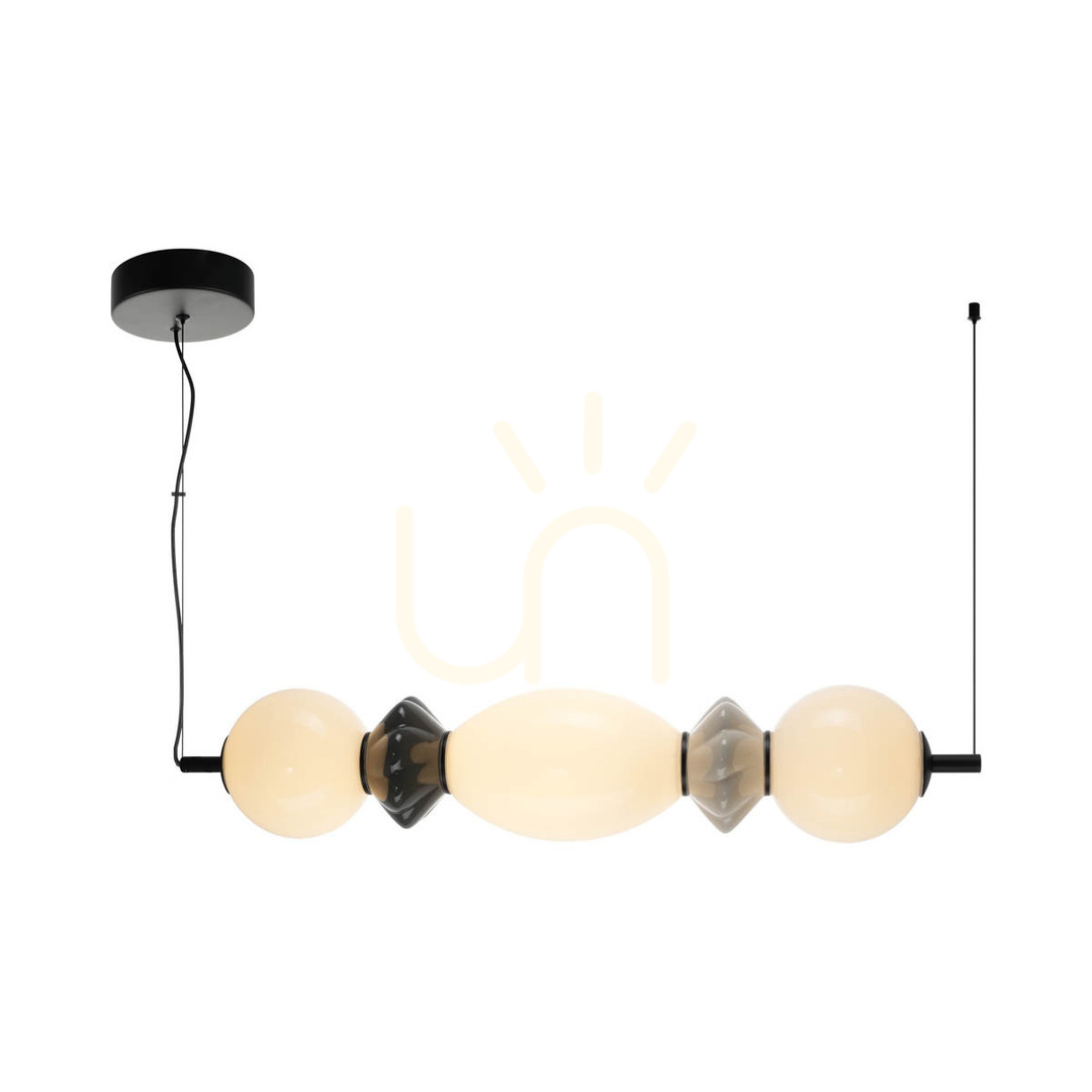 Italux Balos LED Pendant Light Black 14W 3000K 63 cm PND-94921-3A-BK