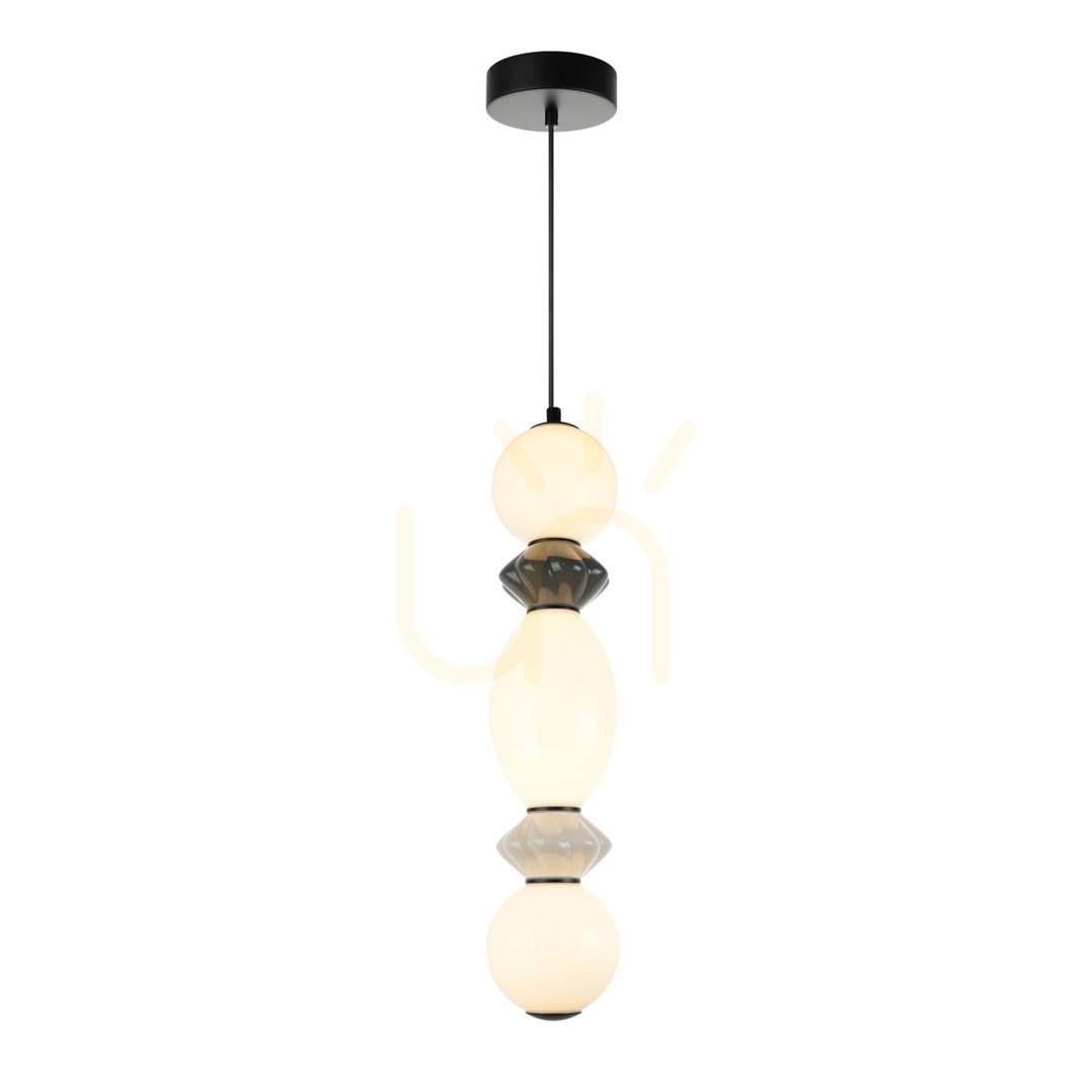 Italux Balos LED Pendant Light Black 14W 3000K Ø14 cm PND-94921-3V-BK