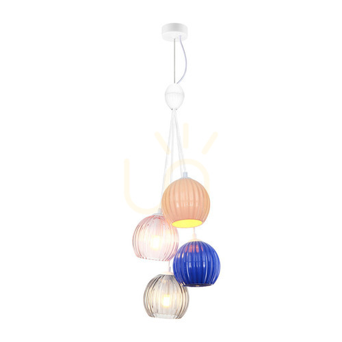 Check Italux Cases Pendant Light, Matte White, 4×E14, PND-94794-4A-MLTI