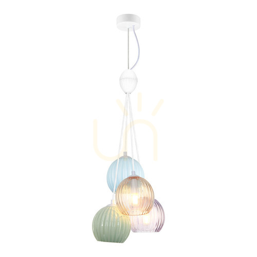Check Italux Pendant Light White Glass Ceramic 4xE14 26 cm PND-94794-4B-MLTI