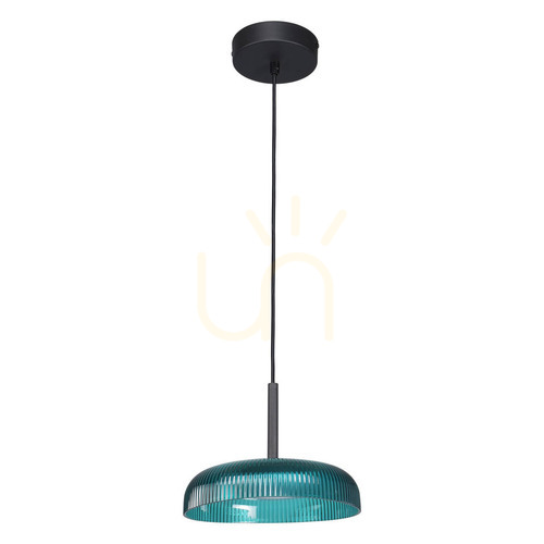 Check Italux Colle LED Pendant Lamp Green 25 cm PND-48529-BK-BLU