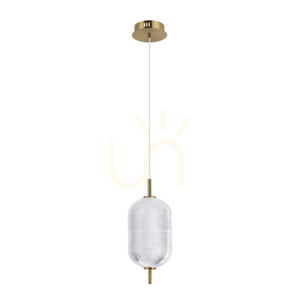 Italux Corado LED Pendant Light gold 10W 3000K 15 cm PND-81438-1B-GD small 0