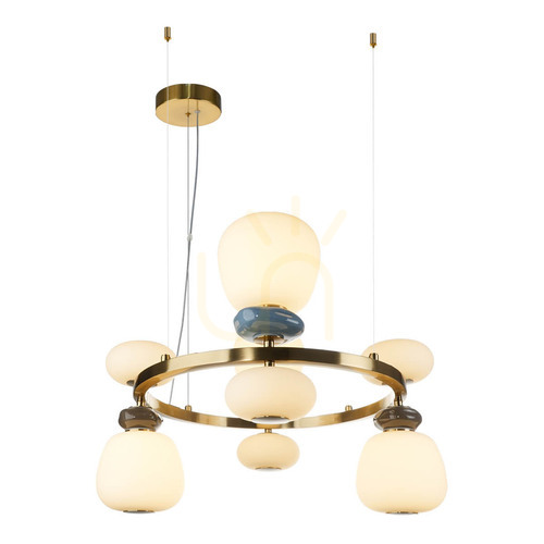 Check Italux Gold LED Pendant Lamp 55 cm 3000K PND-94981-4B-GD