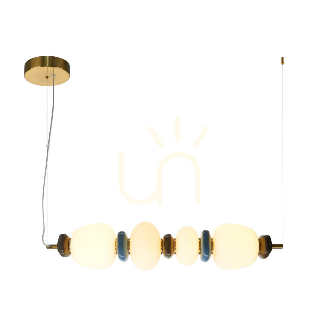 Italux Evans LED Pendant Light Golden Glass Ceramic PND-94981-4C-GD