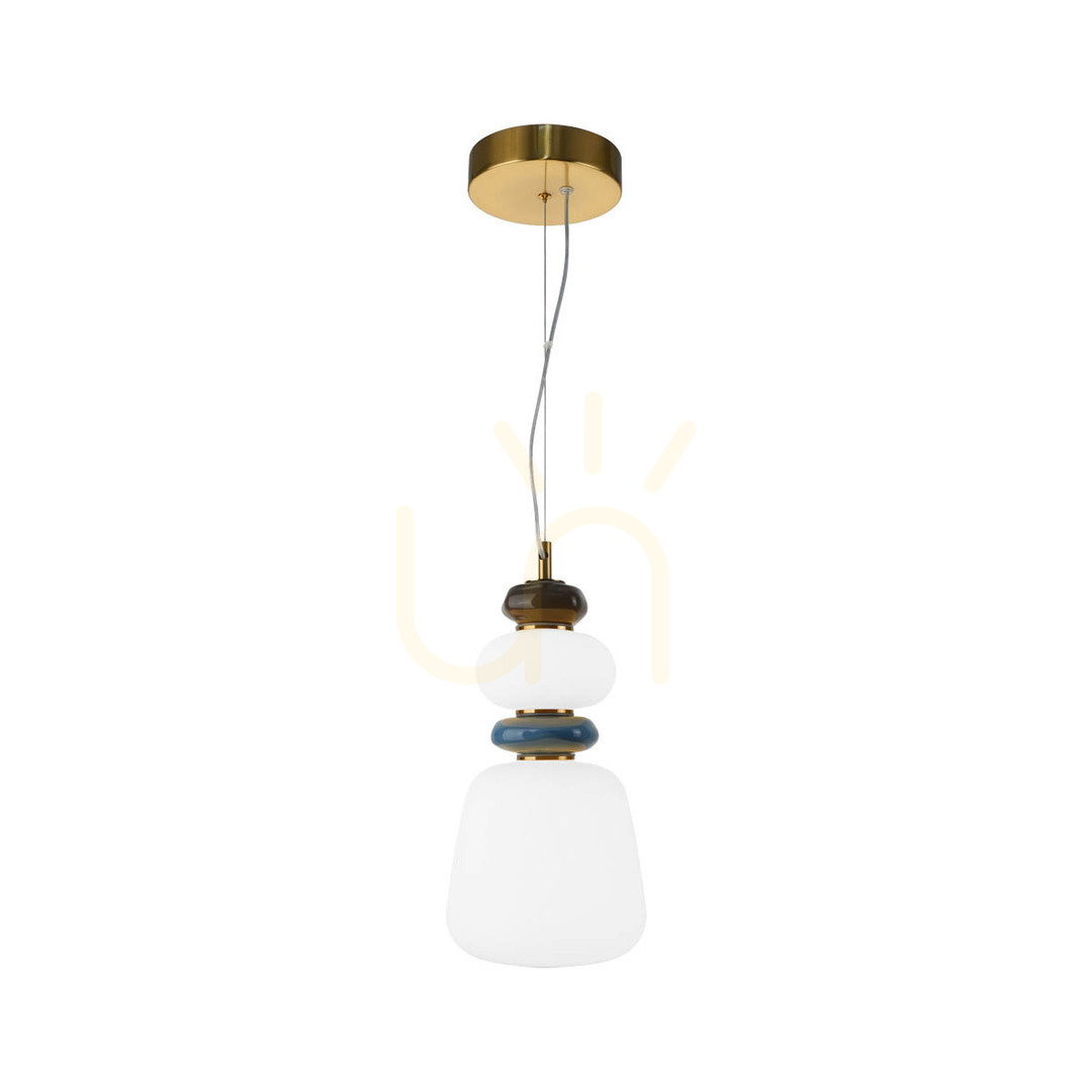 Italux LED Pendant Light Golden Glass Ceramic 3000K 12W PND-94981V-3C-GD