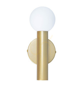 Italux Filano gold wall light with white glass shade, G9 WL-33574-1-GD small 0