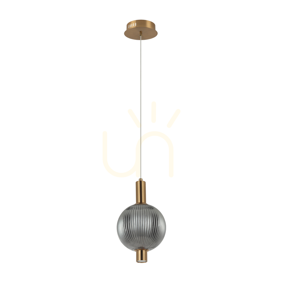 Italux Lenti Smoky Gold LED Pendant Light 15 cm PND-83631-1-BRO-SG