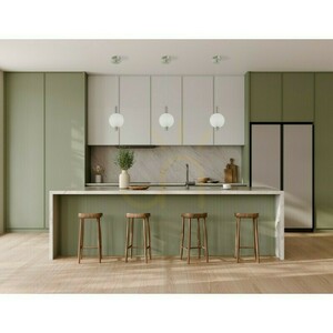 Italux Lenti LED pendant light 7W 3000K silver with white shade PND-83631-1-SC-WH small 1