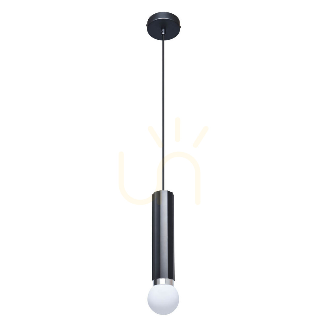 Italux Macera Black Metal E27 Pendant Light PND-33849-1-BK