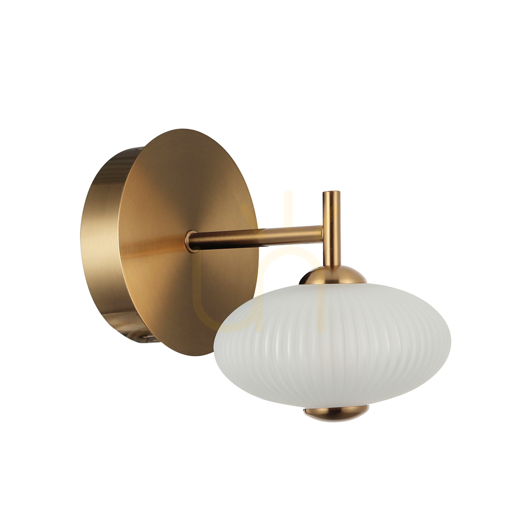 Italux Nico Black LED Wall Sconce 5W 3000K IP20 WL-8545-1-BK-GD