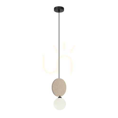 Check Italux Black White Glass Metal Pendant Light G9 31 cm PND-59779-1M-BG