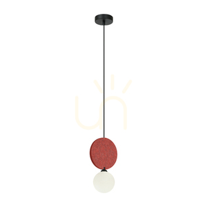 Italux Andrea Black and Red G9 Pendant Light PND-59779-1M-RED small 0