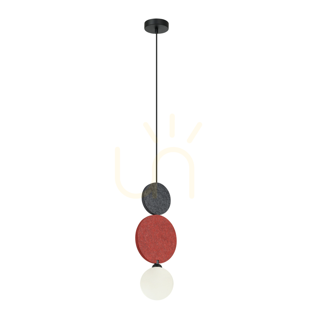 Italux Black Andrea G9 Pendant Lamp PND-59779A-1M-MLTI