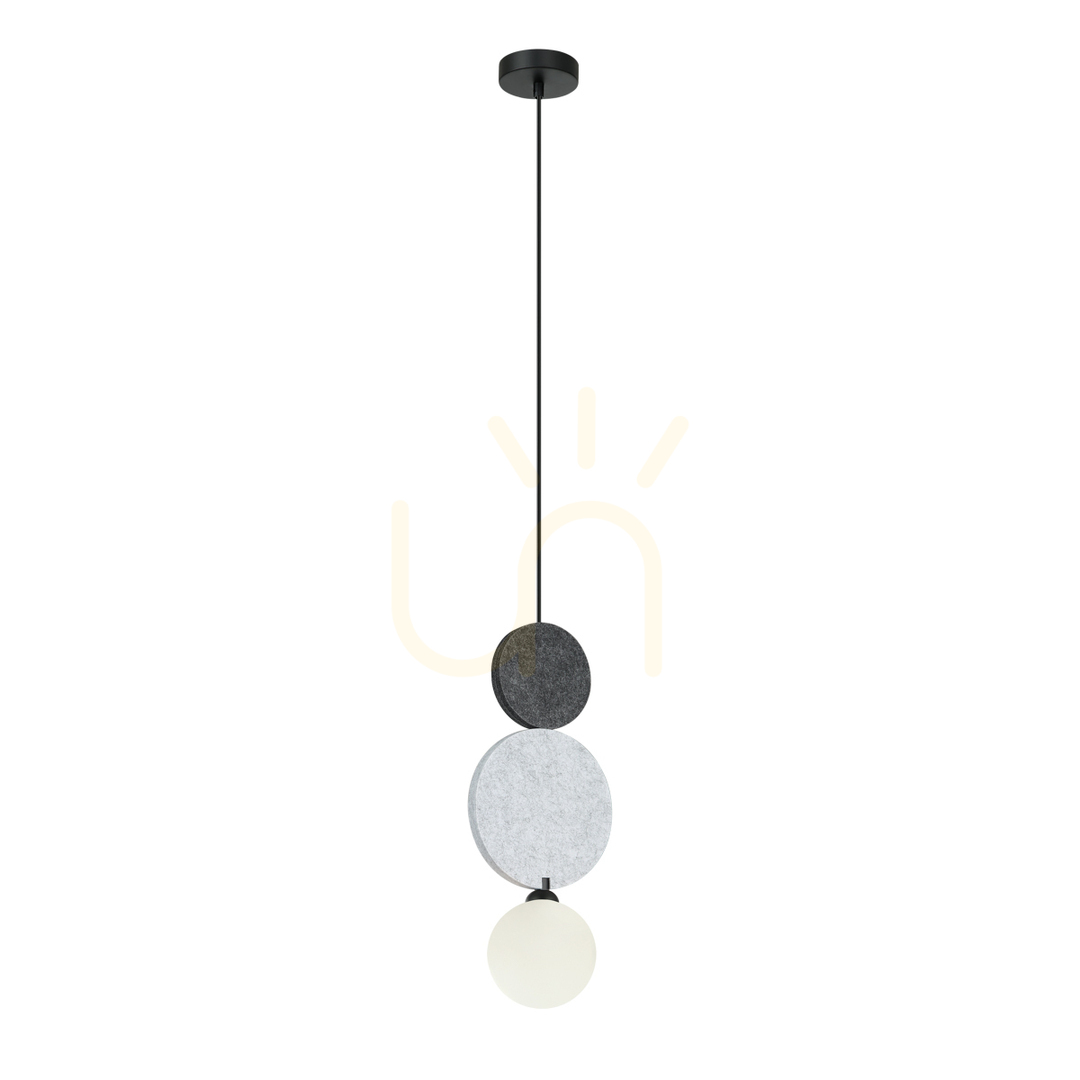 Italux Andrea Black White G9 Pendant Light PND-59779B-1M-MLTI