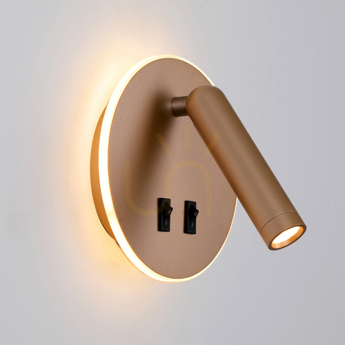 Check Italux Furla LED Wall Lamp Gold 2x8W 3000K IP20 WL-53742-1-GD