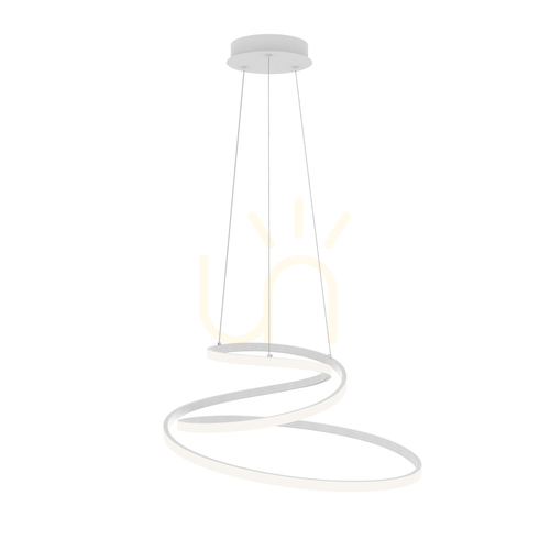 Check Italux Lorila LED White Pendant Light 60 cm PND-2168-M-WH