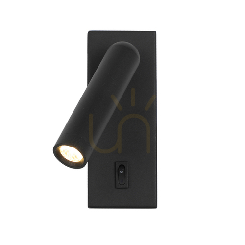 Check Italux LED Wall Lamp Black 3000K 2.5W IP20 WL-46376-1-BK