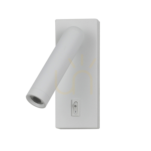 Check Wall Lamp Italux Nova LED White Aluminum 3000K WL-46376-1-WH