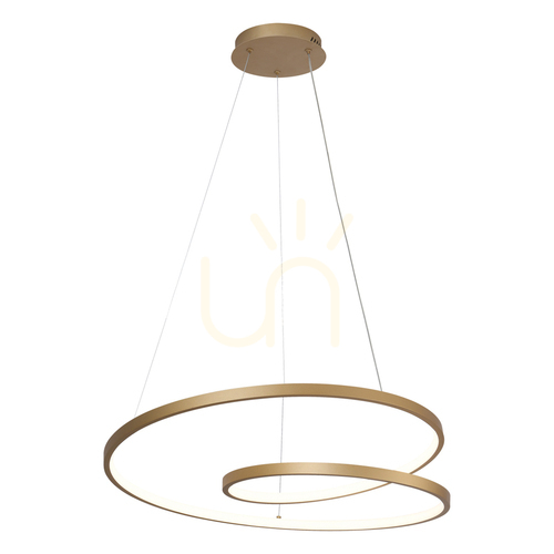 Check Italux Reina Gold LED Pendant Light 60 cm PND-21692-M-GD