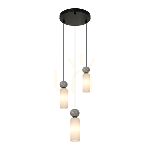 Check Pendant Light Italux Santos Black G9 25 cm PND-95331-3-BK