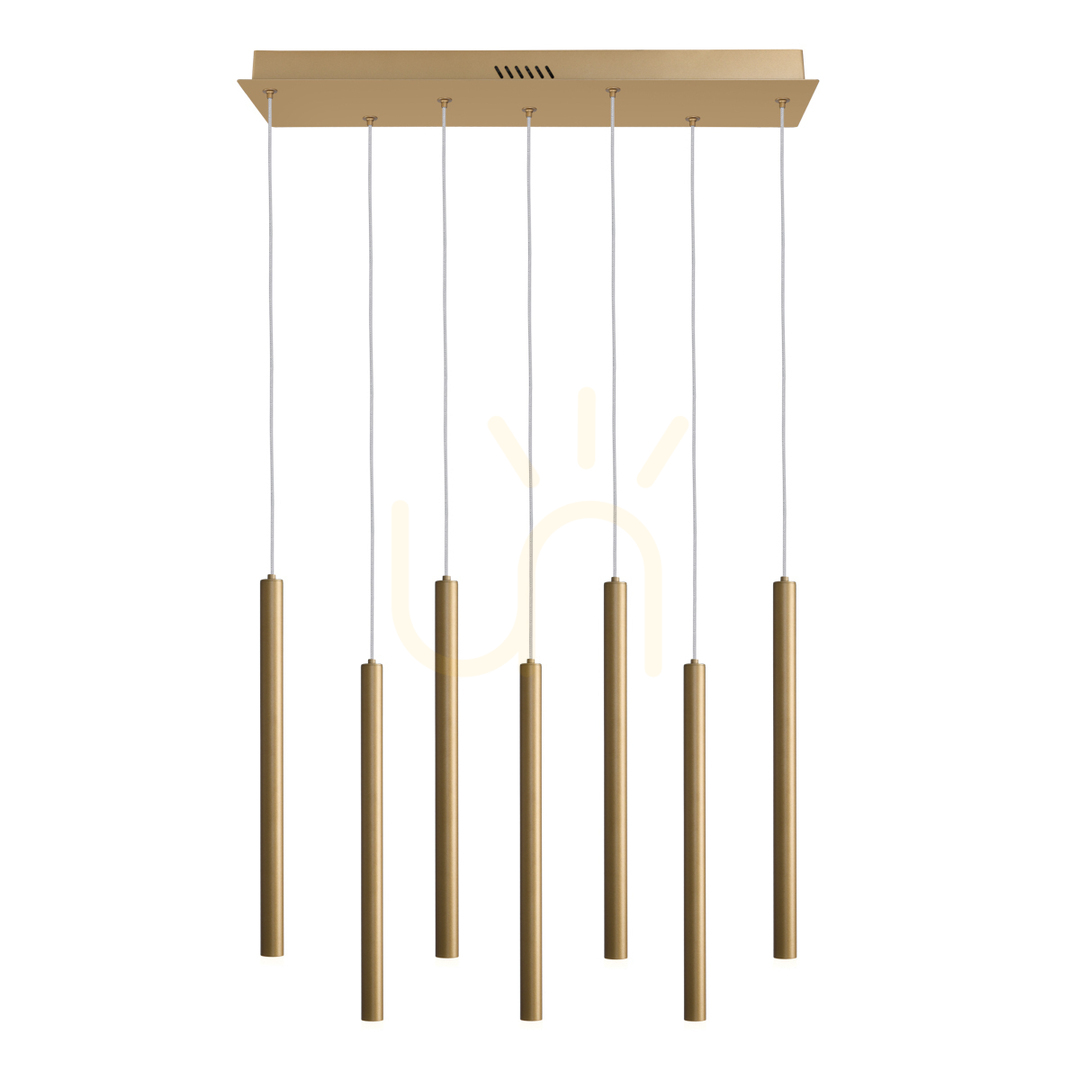 Pendant Light Italux Valdes LED 7-Light Gold PND-22302-7-GD