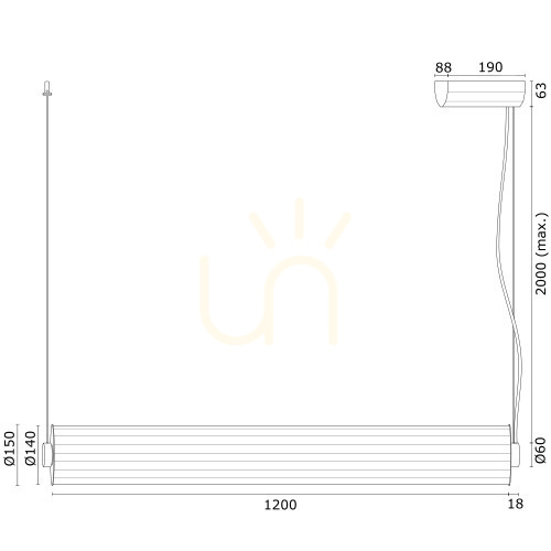 Check ARGON Hampton Transparent Fluted Glass Pendant Light 8625