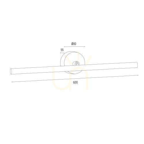 Wall lamp ARGON MIRIAM 8599 Gold LED Warm 3000K 1188 lm IP20