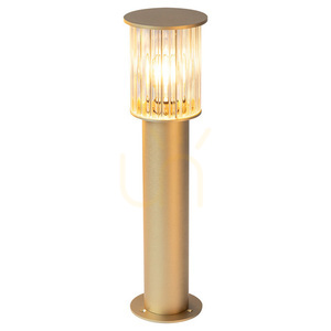 Argon Standing Lamp Transparent Gold Fluted Glass IP44 E27 8753 small 0