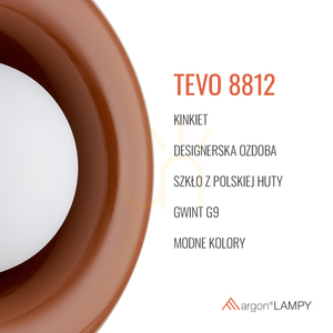 Wall lamp ARGON TEVO 8812 White Terracotta Glass G9 230V IP20 small 5