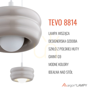 Pendant Light ARGON TEVO White Glass G9 8814 small 4