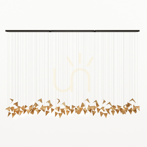 Check PLAIN 3 Gold artistic chandelier - LGH0922 - Gie El