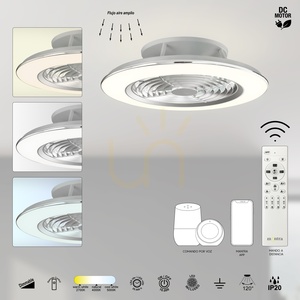 Mantra ALISIO XL 7491 silver LED ceiling fan, 73.5 cm small 6