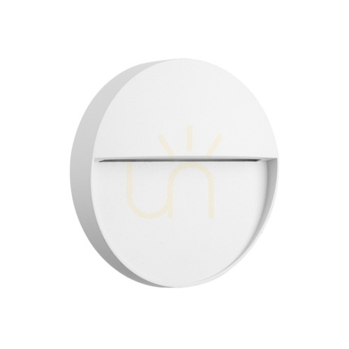 Check Mantra BAKER 7014 white outdoor LED wall light, Ø11 cm
