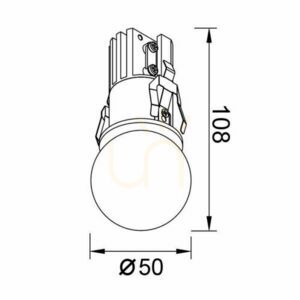 Mantra BEAD 8892 recessed luminaire small 3