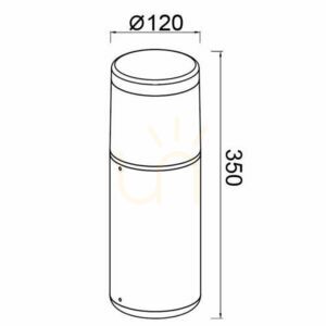 Mantra CHICAGO 8844 outdoor ground lamp small 2