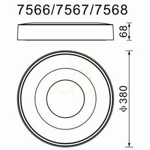 Mantra COIN ceiling lamp 7567 small 2
