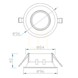 Mantra COMFORT GU10 C0161 round recessed light matte silver small 11