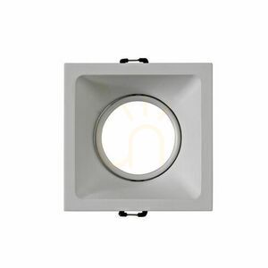 Mantra COMFORT GU10 C0162 square recessed light, matt white small 2