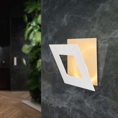 Check Mantra DALIA 8119 white and gold LED wall light 24 W 3000 K 22 cm