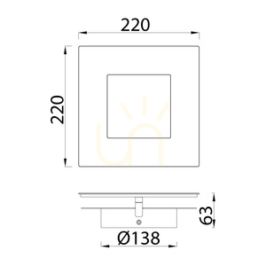 Mantra DALIA 8119 white and gold LED wall light 24 W 3000 K 22 cm small 9