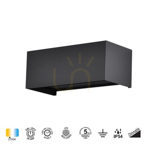 Mantra DAVOS 8607 outdoor LED wall light, black, 24 W, 2700 K small 1