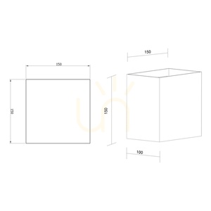 Mantra DAVOS XL 8610 white outdoor LED wall light 20 W 2700 K small 2