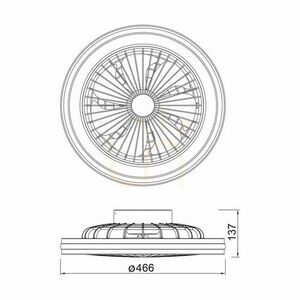 Mantra GAMER 8292 ceiling fan Mantra GAMER Chandelier small 3