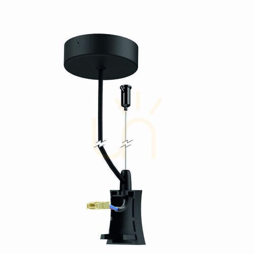Check Mantra HANOK 7557 Black Side Cover with Power Cable and Ceiling Canopy