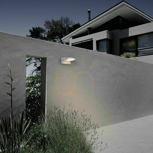 Check White LED outdoor wall light Mantra HOOD 8895, 12 W, 3000 K, IP65